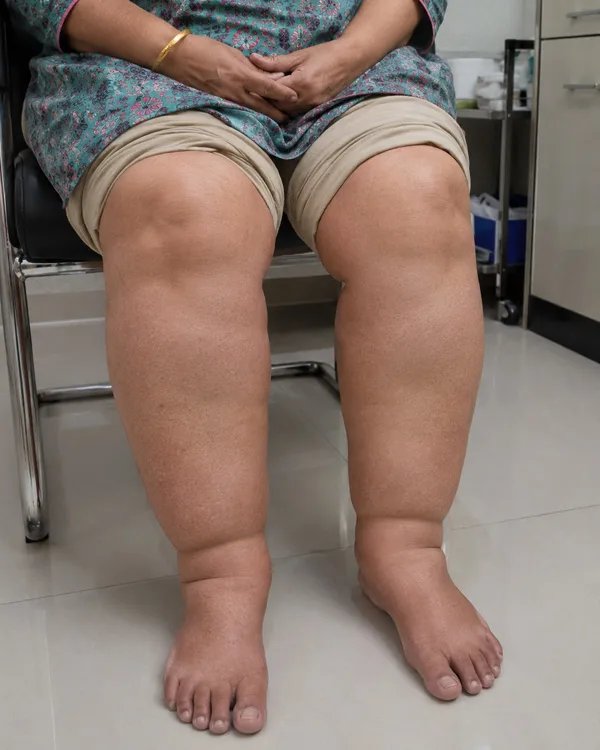 Leg swelling relief before result